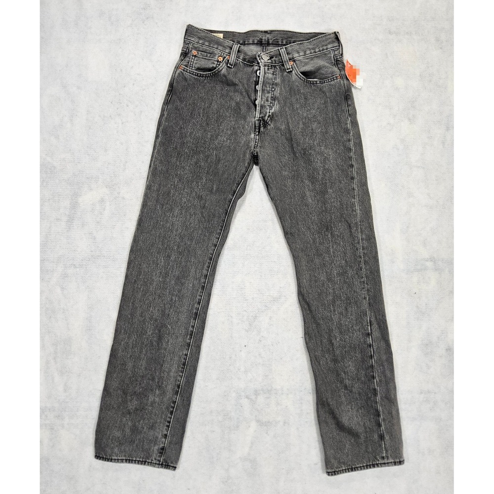 Levi's 501 Premium Jeans Men 30x31 NEW Original Straight Leg Grey Stone Washed